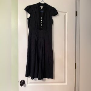 Black dress, cap sleeves, size 2